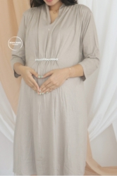 MAMA HAMIL Momo Dress Baju Hamil Menyusui Katun Kaos Adem Nyaman Murah Modis Elegant Simple Kondangan Outfit   DRO 959 21  large